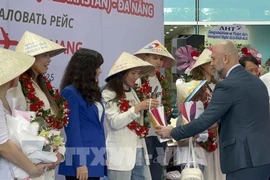 Da Nang accueille des touristes étrangers. Photo : VNA