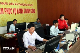 Centre de l'administration publique de la commune de Thuong Trach, province de Quang Tri. Photo : VNA