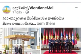 Le journal Vientiane Mai. Photo : capture d'écran