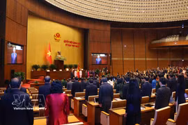 La cérémonie d'investiture du président To Lam. Photo : VNA