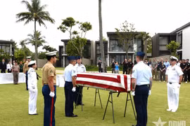 La 172e cérémonie de rapatriement des restes de militaires américains à Da Nang. Photo : Photo : qdnd.vn