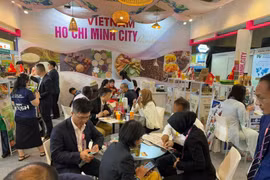 Le stand du Vietnam au Salon international de l’alimentation et des boissons SIAL Interfood 2025. Photo : VNA