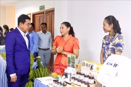 Des produits présentés lors du séminaire. Photo : VNA