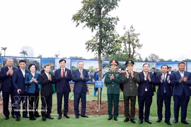 Le secrétaire général du Parti, To Lam, à la cérémonie de lancement du « Têt de plantation d’arbres en mémoire éternelle du Président Hồ Chí Minh » à Hanoï (VNA). Photo : VNA