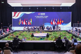 La session plénière du 47e Sommet de l’ASEAN. Photo : VNA