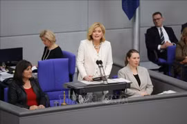 La nouvelle présidente du Bundestag Julia Klöckner. Photo : Xinhua/VNA