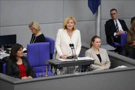 La nouvelle présidente du Bundestag Julia Klöckner. Photo : Xinhua/VNA