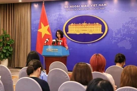 La porte-parole Pham Thu Hang. Photo : VNA