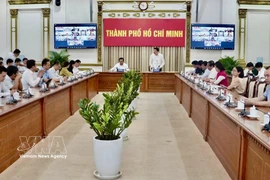 Les responsables des agences de Hô Chi Minh-Ville se sont réunis le 28 février 2026 pour préparer l'arrivée de l'équipe d'inspection de la Commission européenne. Photo : VNA