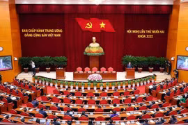 Le 12e Plénum du Comité central du Parti communiste du Vietnam à Hanoï. Photo : VNA