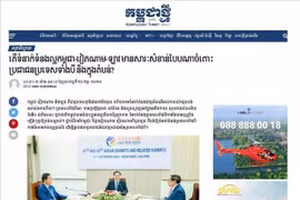 Le quotidien Kampuchea Thmey (Nouveau Cambodge) a publié un commentaire du journaliste Vann Sokunthea. Photo . VNA