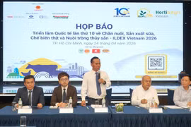 Une conférence de presse sur le Salon international ILDEX Vietnam 2026. Photo : laodong.vn