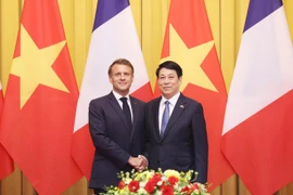 Le président vietnamien Luong Cuong s'entretient avec son homologue français