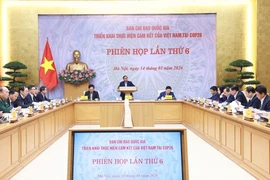 La 6e réunion du Comité directeur national chargé de la mise en œuvre des engagements du Vietnam pris lors de la COP26 s’est tenu à Hanoï, en présence du Premier ministre Pham Minh Chinh. Photo : VNA
