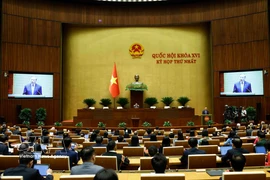 Le secrétaire général du Comité central du Parti communiste du Vietnam, To Lam, présente une allocution importante. Photo : VNA