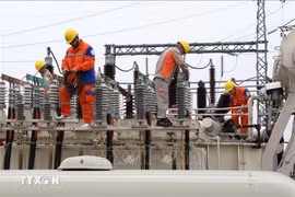 La province de Bac Ninh recense encore 29 442 clients privés d’électricité. Photo : VNA
