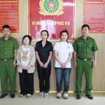 Les trois suspects, Vi Thi Lan, Lô Thi Vuông et Lô Thi Nhâm. Photo: suckhoedoisong.vn