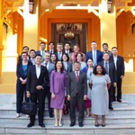 Les délégués lors de la rencontre. Photo: VNA