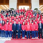 La délégation sportive vietnamienne. Photo: VOV