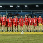 Les footballeuses vietnamiennes. Photo: VNA
