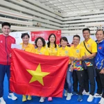 L'équipe nationale de karaté. Photo: VNA