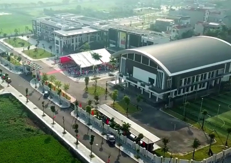 Le collège An Duong Vuong (commune Viet Hung, district de Dong Anh) a été mis en service en mai 2024.