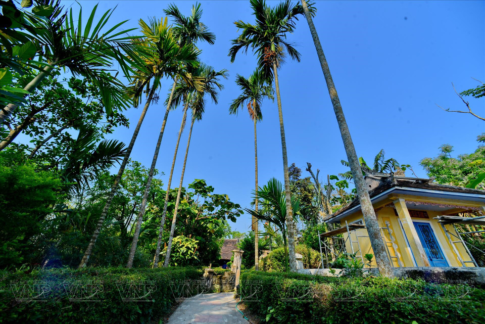 Entrée d'une maison-jardin à Phuoc Tich.