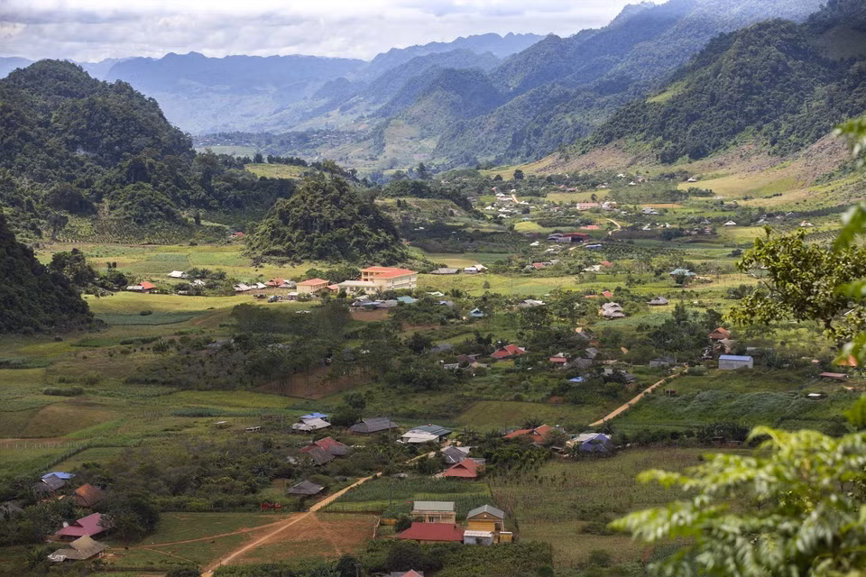 La région attire particulièrement les photographes tout au long de l'année, séduits par ses paysages grandioses. La brume est omniprésente et confère aux lieux une atmosphère mystérieuse. Les sentiers sinueux serpentent à travers les collines de thé, les clôtures de pierre et les champs de colza. Photo : VNA