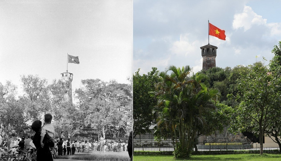 Depuis plus de 200 ans, la Tour du drapeau de Hanoï a résisté aux ravages du temps et des guerres. Elle demeure un témoin de l’histoire, un symbole de gloire et de fierté aussi bien pour la capitale que pour l’ensemble du pays. Photo : VNA
