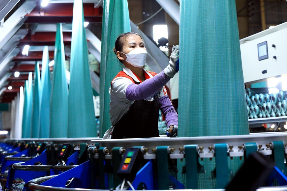 Les matières premières pour les secteurs de textile-habillement, de cuir et de chaussures en hausse de 11,1% sur un an. Photo: VNA