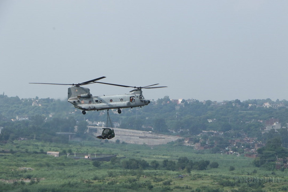 Un exercice Vietnam-Inde sur le maintien de la paix de l'ONU en Inde, le 18 août 2022. Photo: VNA