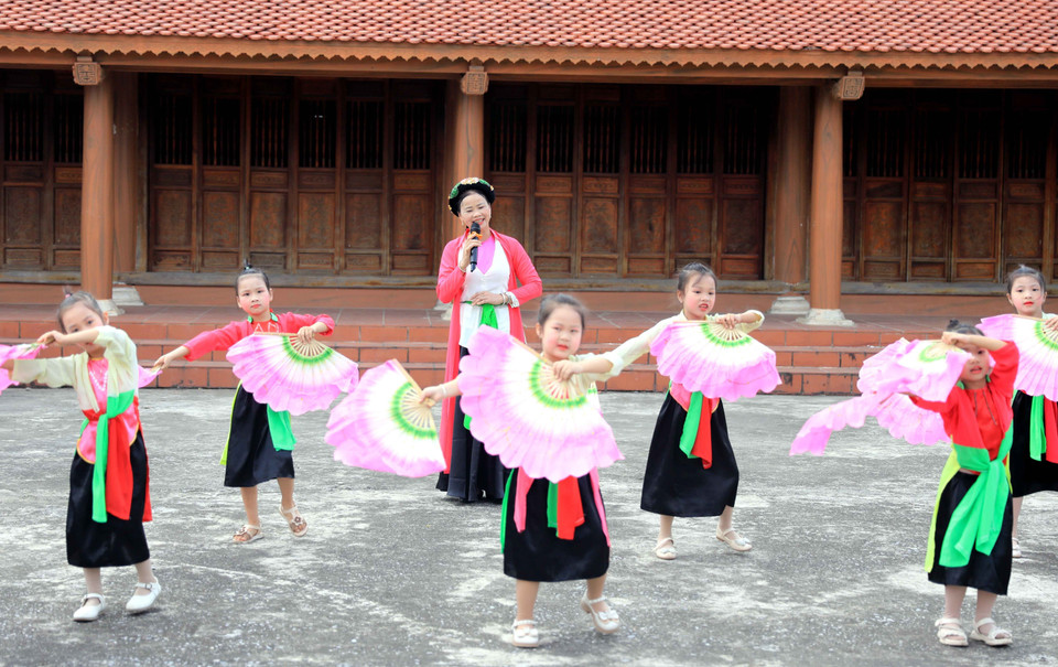 Une activité du club de Chèo de la commune de Vu Binh, district de Kien Xuong, province de Thai Binh. Photo : VNA