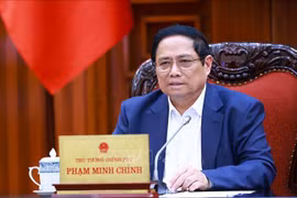 Le Premier ministre Pham Minh Chinh lors de la réunion