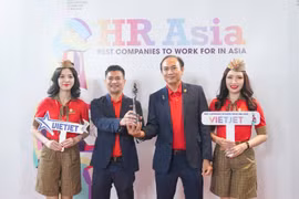 Vietjet a continuellement reçu cette récompense prestigieuse pour ses politiques de ressources humaines exceptionnelles, sa rémunération attractive et son environnement de travail exceptionnel. Photo: Vietjet