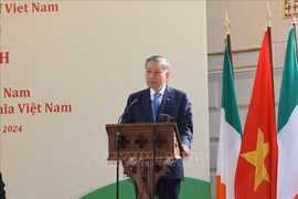 Le secrétaire général du Parti communiste du Vietnam (PCV) et président vietnamien, To Lam, prend la parole. Photo: VNA