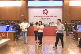 Au Centre des services publics de Bac Giang. Photo: hcc.bacgiang.gov.vn