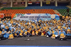 Le Vietnam remporte la première place aux Championnats de karaté d'Asie du Sud-Est 2024