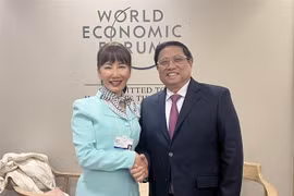 Le PM vietnamien rencontre des représentants de grandes multinationales à Davos