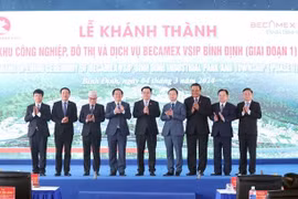 Inauguration de la zone industrielle et urbaine et de service Becamex VSIP Binh Dinh (1er phase)
