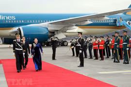 La présidente de l'AN vietnamienne Nguyen Thi Kim Ngan est arrivée à Séoul