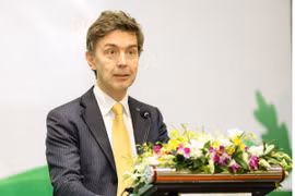L'ambassadeur et chef de la délégation de l'UE au Vietnam, Julien Guerrier. Photo: VNA