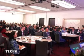 Les délégués à la conférence intitulée "Adopter la transition, la transformation et la confiance: explorer l'avenir des relations entre l'Australie et le Vietnam". Photo: VNA
