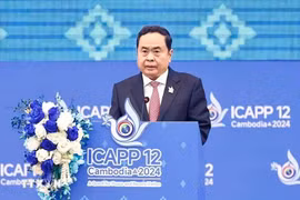Le président de l'Assemblée nationale Tran Thanh Man à la cérémonie d'ouverture de l'ICAPP-12. Photo: VNA