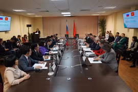 Panorama de la réunion de l'Association des universités économiques de la Russie et du Vietnam. Photo: VNA