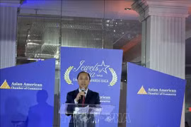 L'ambassadeur du Vietnam aux États-Unis, Nguyen Quôc Dung, s'exprime à l'événement. Photo: VNA