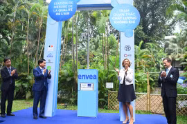 Inauguration d’une station de mesure de la qualité de l'air à Hanoï