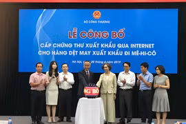 Textile-habillement : remise des certificats d’exportation vers le Mexique via Internet