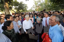 Nguyen Phu Trong à la Fête de grande union nationale à Hanoi