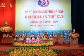 Ouverture du 16e Congrès de l'organisation du PCV pour Hanoi 