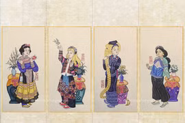 Quand la peinture folklorique s’inspire des animations de Disney